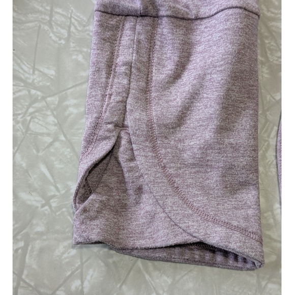 Athleta Uptempo Women's M Lightweight Hoodie Shirt Lavender Purple Heathered - Picture 4 of 5